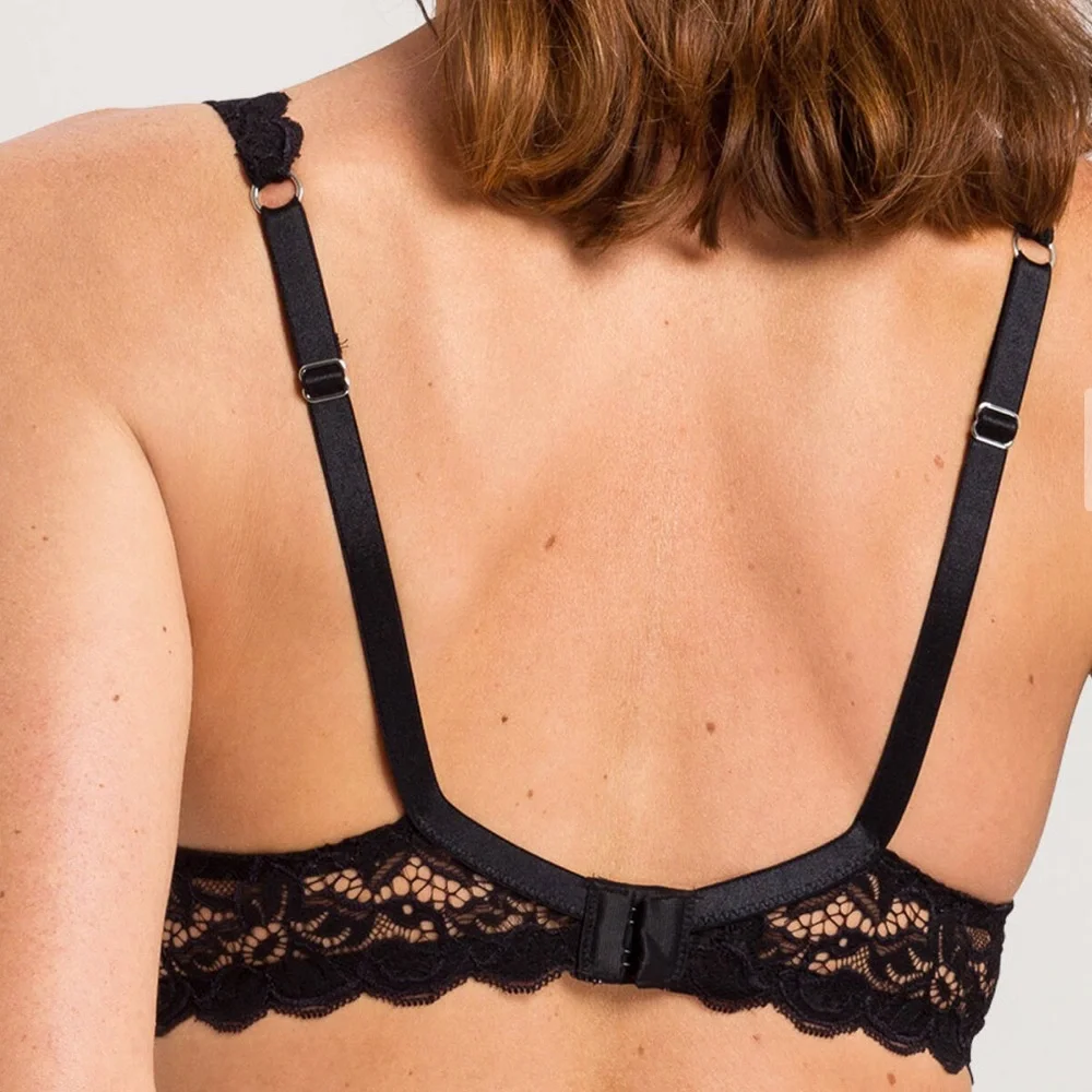 Hanro Moments Underwire Lace Bra Size 34C